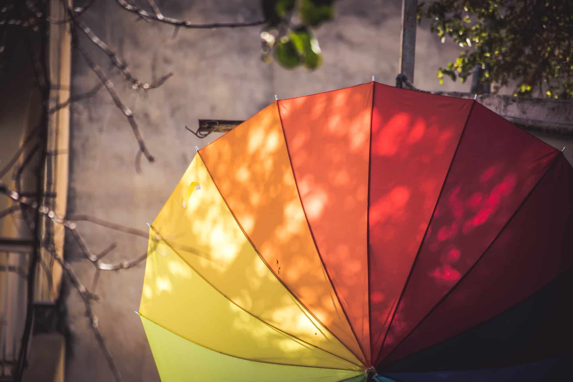 big colorful umbrella